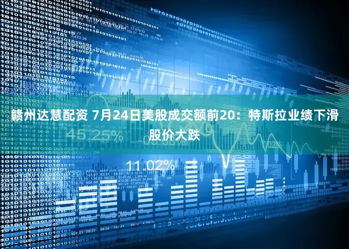 赣州达慧配资 7月24日美股成交额前20：特斯拉业绩下滑股价大跌